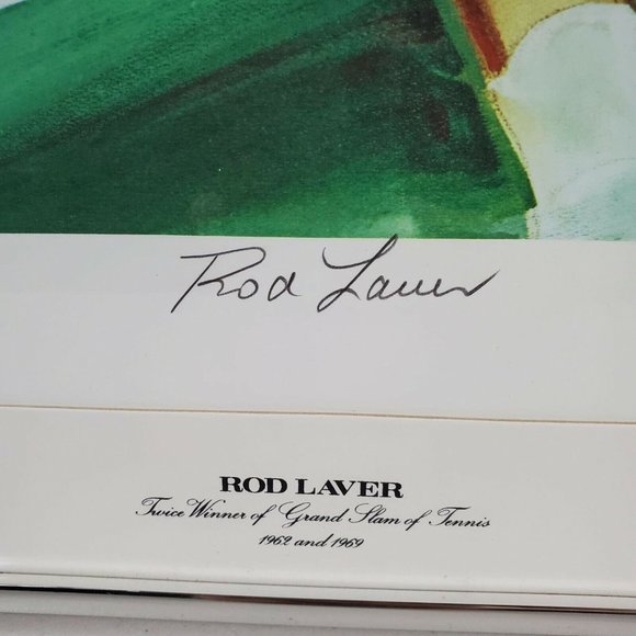Robert Peak Print Rod Laver Sports Illustrated Living Legends Lithograph Signed - Picture 3 of 11